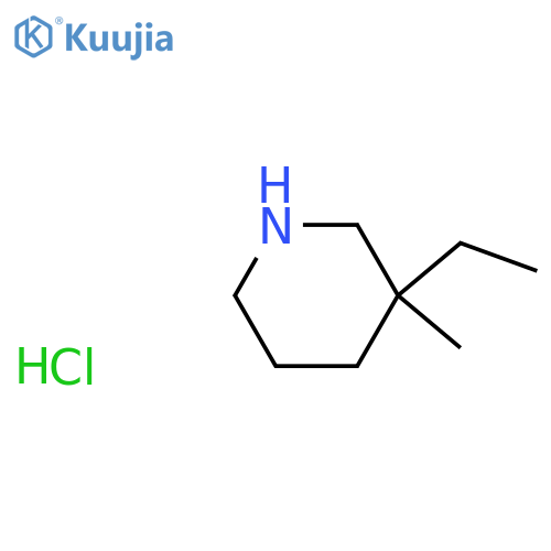 3-Ethyl-3-methylpiperidine hydrochloride structure