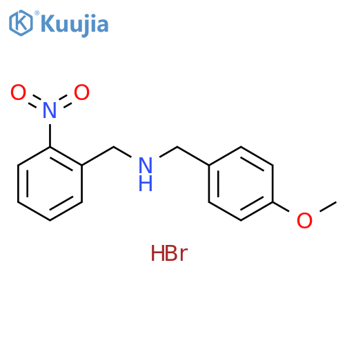 (4-methoxybenzyl)(2-nitrobenzyl)amine hydrobromide structure