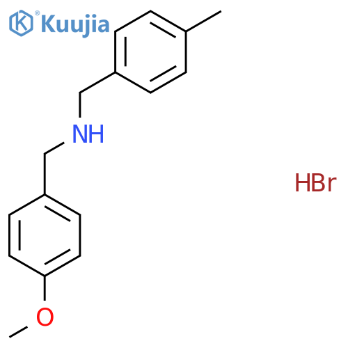 N-(4-Methoxybenzyl)-1-(p-tolyl)methanamine hydrobromide structure