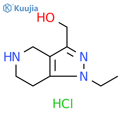 (1-Ethyl-4,5,6,7-tetrahydro-1H-pyrazolo4,3-cpyridin-3-yl)methanol Dihydrochloride structure