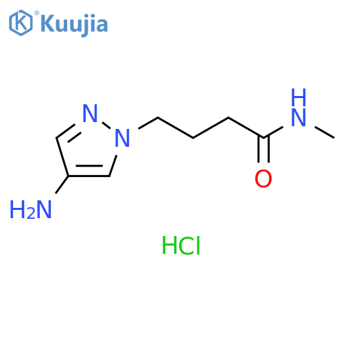4-(4-amino-1H-pyrazol-1-yl)-N-methylbutanamide dihydrochloride structure