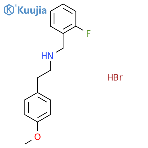 N-(2-fluorobenzyl)-2-(4-methoxyphenyl)ethanamine hydrobromide structure