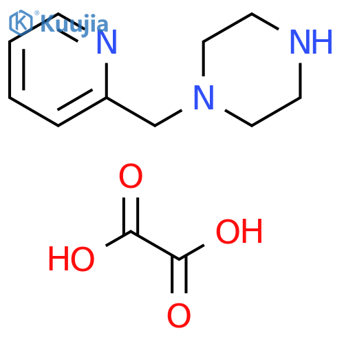 1-(2-pyridinylmethyl)piperazine diethanedioate structure