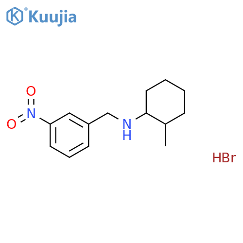 (2-methylcyclohexyl)(3-nitrobenzyl)amine hydrobromide structure