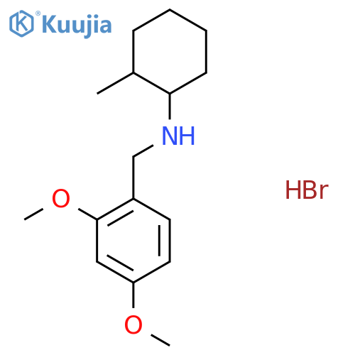 N-(2,4-dimethoxybenzyl)-2-methylcyclohexanamine hydrobromide structure