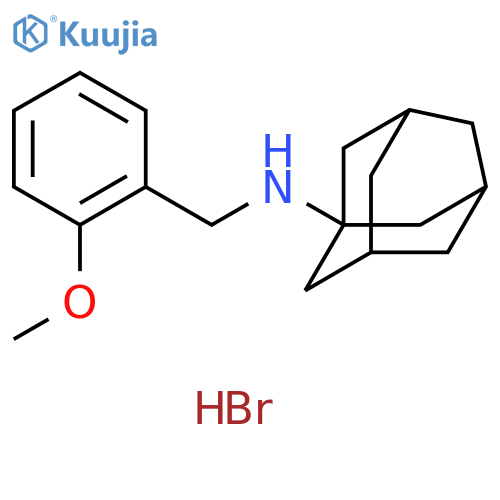 N-(2-methoxybenzyl)-1-adamantanamine hydrobromide structure