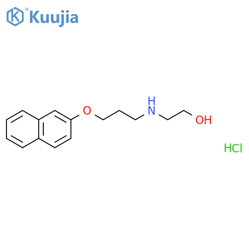 2-{[3-(2-naphthyloxy)propyl]amino}ethanol hydrochloride structure