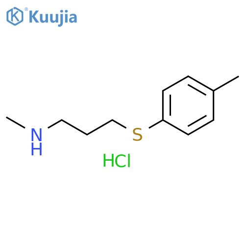 N-Methyl-3-(4-methylphenyl)thio-1-propanamine Hydrochloride structure