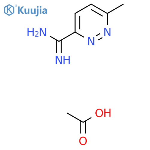 6-Methylpyridazine-3-carboximidamide acetate structure