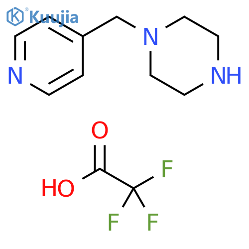 1-(4-pyridinylmethyl)piperazine bis(trifluoroacetate) structure