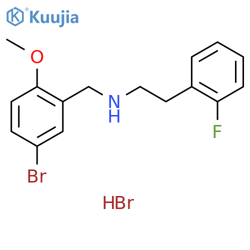 N-(5-bromo-2-methoxybenzyl)-2-(2-fluorophenyl)ethanamine hydrobromide structure