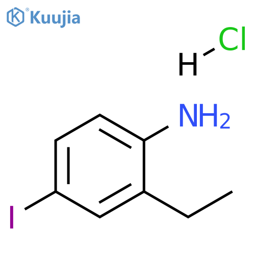 (2-ethyl-4-iodophenyl)amine hydrochloride structure
