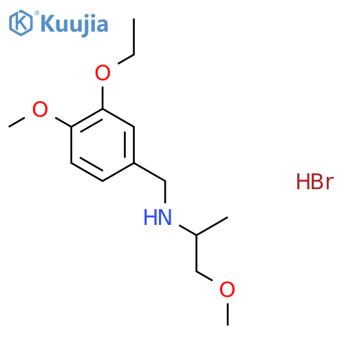 N-(3-ethoxy-4-methoxybenzyl)-1-methoxy-2-propanamine hydrobromide structure