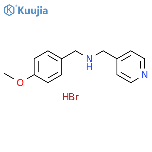 (4-methoxybenzyl)(4-pyridinylmethyl)amine dihydrobromide structure