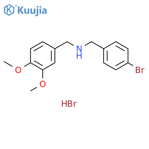 (4-bromobenzyl)(3,4-dimethoxybenzyl)amine hydrobromide structure