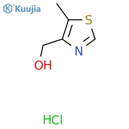(5-Methyl-1,3-thiazol-4-yl)methanol hydrochloride structure