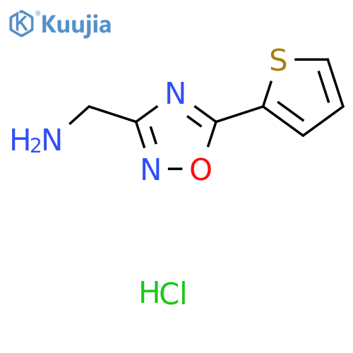 {5-(2-Thienyl)-1,2,4-oxadiazol-3-ylmethyl}amine Hydrochloride structure