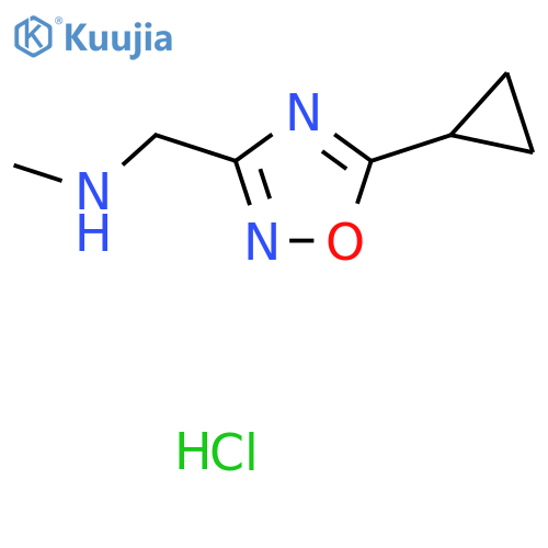 (5-Cyclopropyl-1,2,4-oxadiazol-3-yl)methylmethylamine Hydrochloride structure