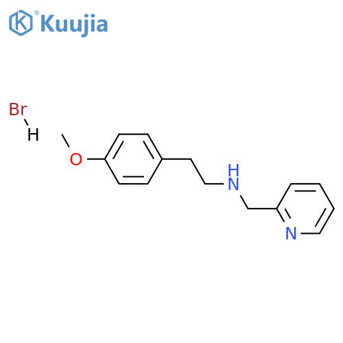 [2-(4-methoxyphenyl)ethyl](2-pyridinylmethyl)amine hydrobromide structure