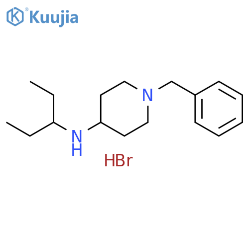 1-benzyl-N-(1-ethylpropyl)-4-piperidinamine dihydrobromide structure