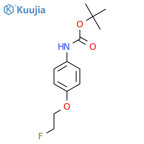 tert-butyl N-4-(2-fluoroethoxy)phenylcarbamate structure