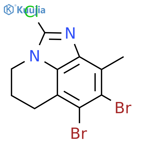 7,8-Dibromo-2-chloro-9-methyl-5,6-dihydro-4H-imidazo[4,5,1-ij]quinoline structure