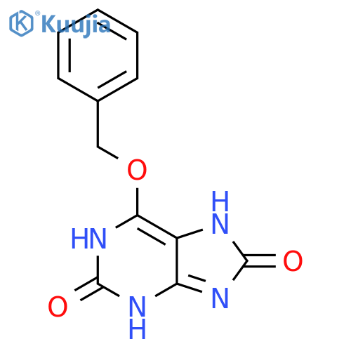 1H-Purine-2,8(3H,7H)-dione, 6-(phenylmethoxy)- structure
