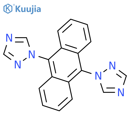 1H-1,2,4-Triazole, 1,1'-(9,10-anthracenediyl)bis- structure