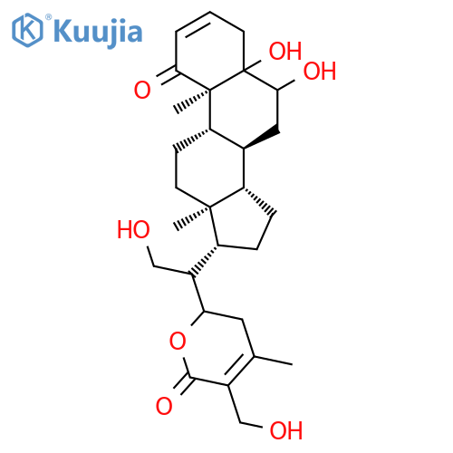 Ergosta-2,24-dien-26-oicacid, 5,6,21,22,27-pentahydroxy-1-oxo-, d-lactone, (5a,6b,22R)- structure