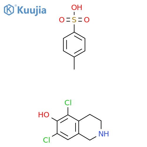 5,7-Dichloro-1,2,3,4-tetrahydroisoquinolin-6-ol,4-methylbenzenesulfonate structure
