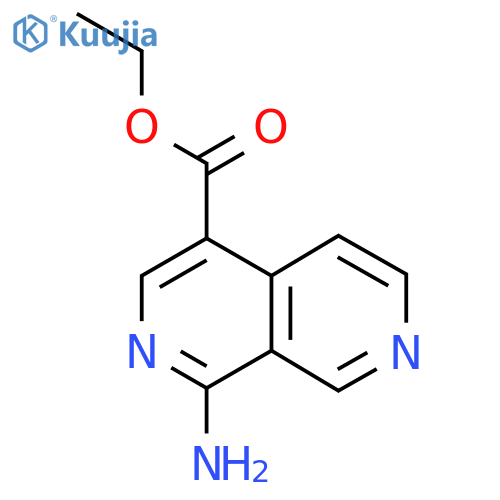 Ethyl 1-amino-2,7-naphthyridine-4-carboxylate structure