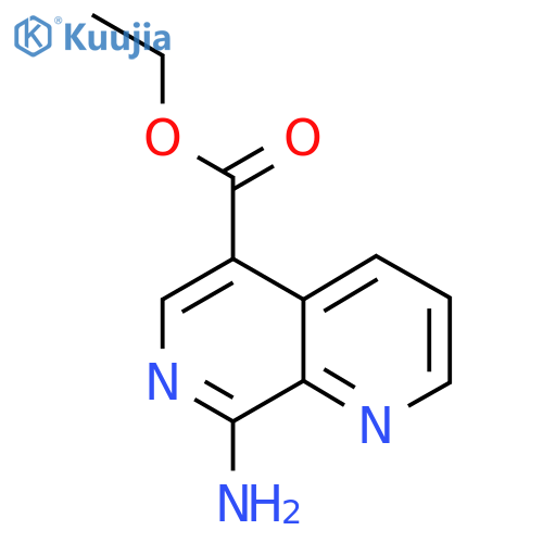 Ethyl 8-amino-1,7-naphthyridine-5-carboxylate structure