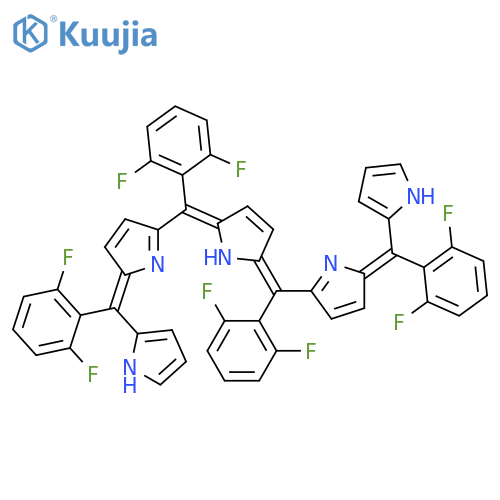 21H-Biline, 5,10,15-tris(2,6-difluorophenyl)-19-[(2,6-difluorophenyl)-1H-pyrrol-2-ylmethylene]-19,23-dihydro-, (19Z)- structure