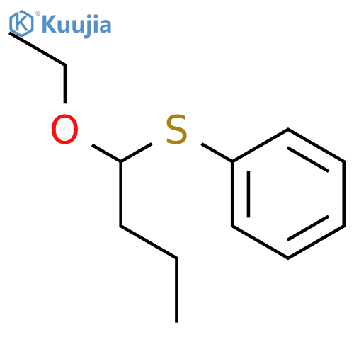 Benzene, [(1-ethoxybutyl)thio]- structure