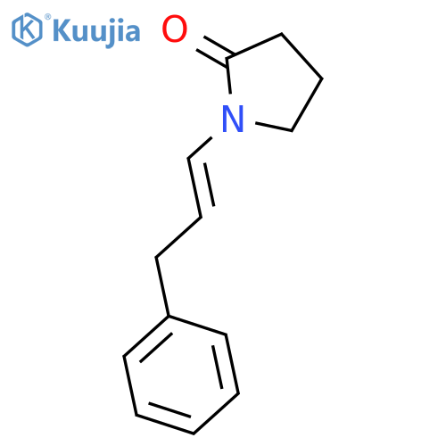 2-Pyrrolidinone, 1-(3-phenyl-1-propen-1-yl)- structure