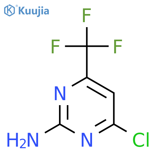 2-Amino-4-chloro-6-(trifluoromethyl)pyrimidine structure