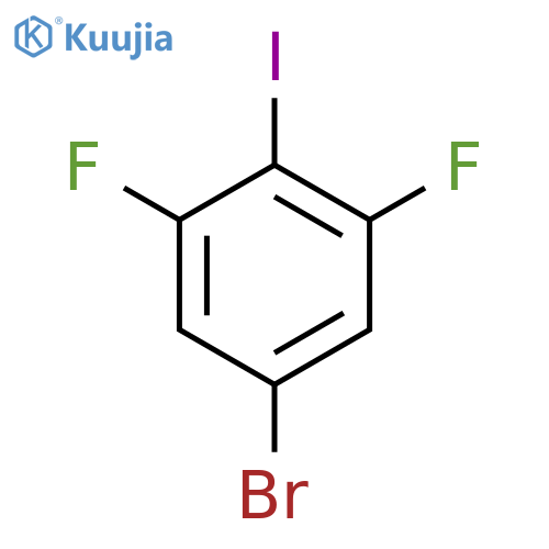 5-Bromo-1,3-difluoro-2-iodobenzene structure