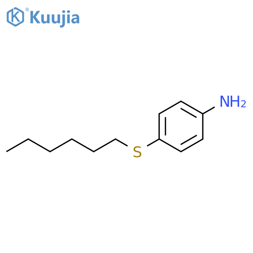 Benzenamine, 4-(hexylthio)- structure