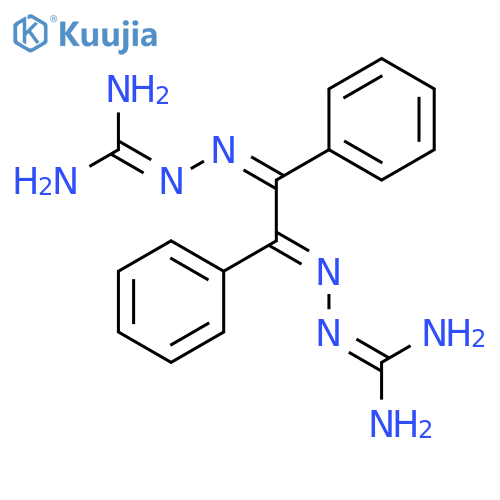 Hydrazinecarboximidamide,2,2'-(1,2-diphenyl-1,2-ethanediylidene)bis- (9CI) structure