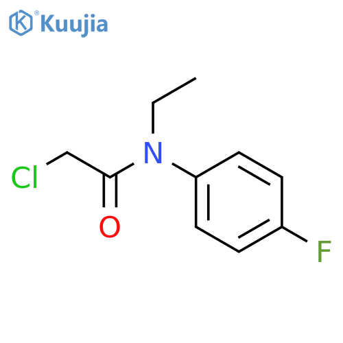 2-chloro-N-ethyl-N-(4-fluorophenyl)acetamide structure