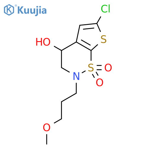 (4S)-6-Chloro-3,4-dihydro-2-(3-methoxypropyl)-2H-thieno3,2-e-1,2-thiazin-4-ol 1,1-Dioxide structure