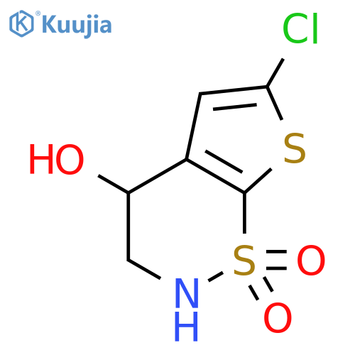 (S)-6-Chloro-4-hydroxy-3,4-dihydro-2H-thieno3,2-e1,2thiazine 1,1-Dioxide structure