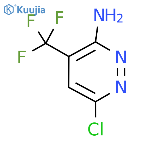 6-Chloro-4-(trifluoromethyl)pyridazin-3-amine structure