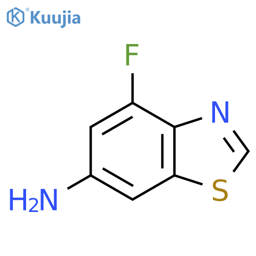 6-Benzothiazolamine, 4-fluoro- structure