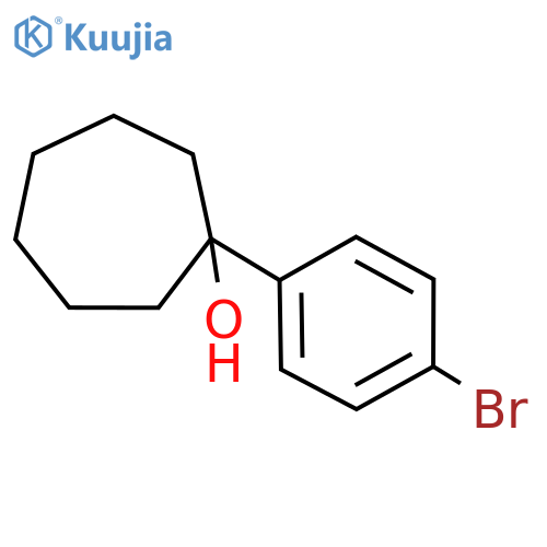 1-(4-Bromophenyl)cycloheptanol structure