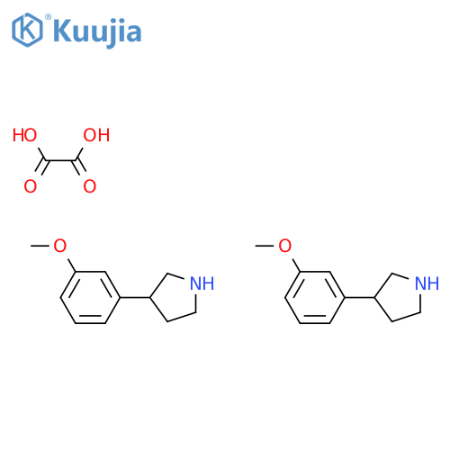 3-(3-Methoxyphenyl)pyrrolidine oxalate(2:1) structure