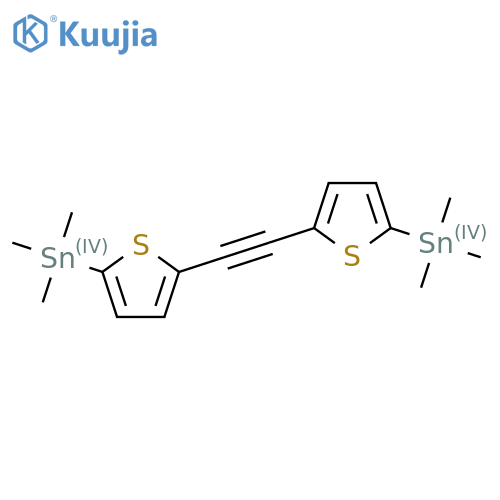 Stannane, 1,1'-(1,2-ethynediyldi-5,2-thiophenediyl)bis[1,1,1-trimethyl- structure