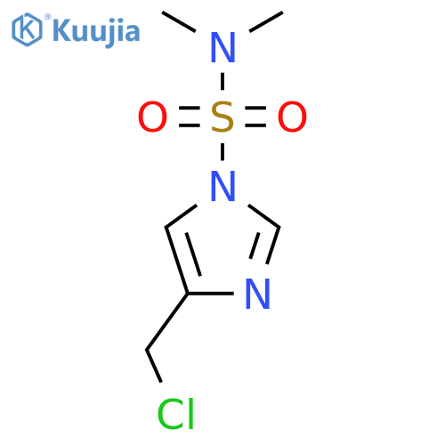 4-(chloromethyl)-N,N-dimethyl-1H-imidazole-1-sulfonamide structure
