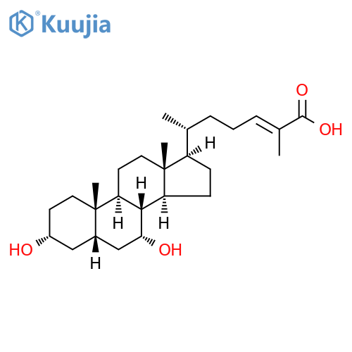 (3a,5b,7a,24E)-3,7-Dihydroxy-cholest-24-en-26-oic Acid structure