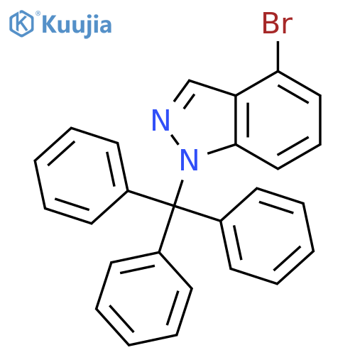 4-bromo-1-(triphenylmethyl)-1H-indazole structure